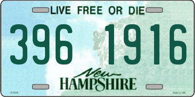 NH license plate 3961916