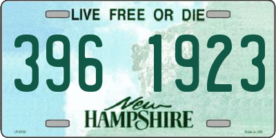 NH license plate 3961923