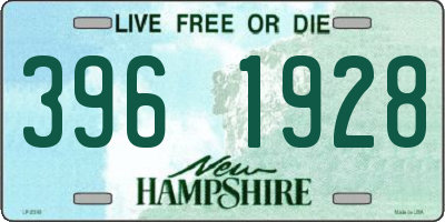 NH license plate 3961928