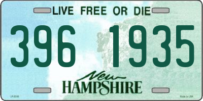 NH license plate 3961935