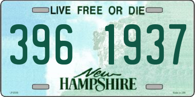 NH license plate 3961937