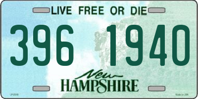 NH license plate 3961940