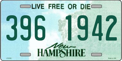 NH license plate 3961942