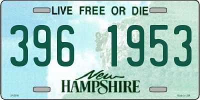 NH license plate 3961953