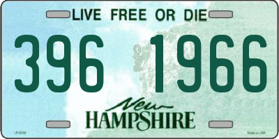 NH license plate 3961966