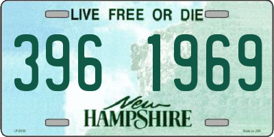 NH license plate 3961969