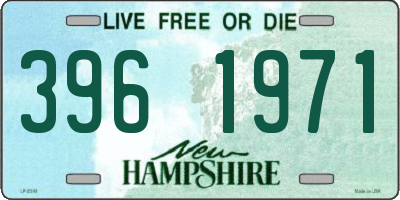 NH license plate 3961971