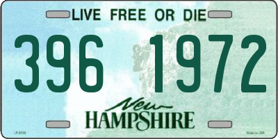 NH license plate 3961972