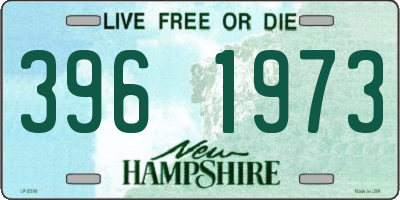 NH license plate 3961973