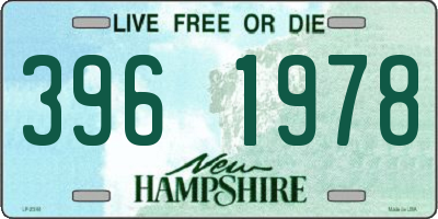 NH license plate 3961978