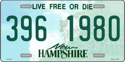 NH license plate 3961980