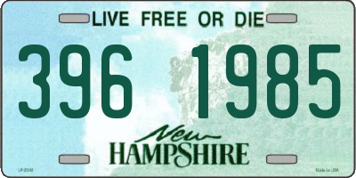NH license plate 3961985