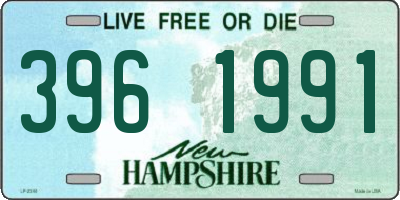 NH license plate 3961991