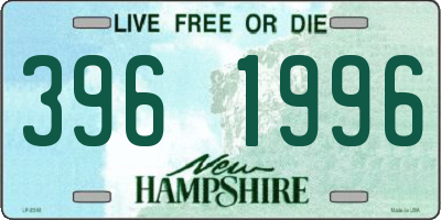 NH license plate 3961996