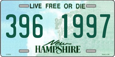 NH license plate 3961997