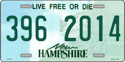 NH license plate 3962014