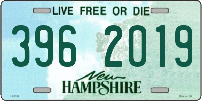 NH license plate 3962019