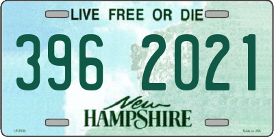 NH license plate 3962021