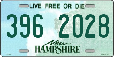 NH license plate 3962028