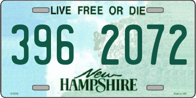 NH license plate 3962072