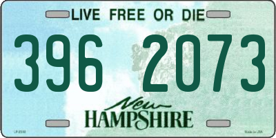 NH license plate 3962073