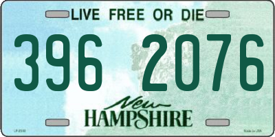 NH license plate 3962076