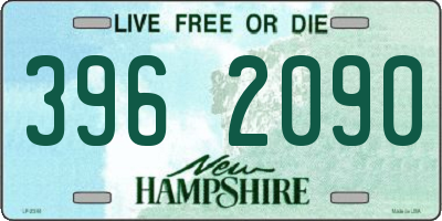 NH license plate 3962090