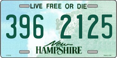 NH license plate 3962125