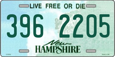 NH license plate 3962205