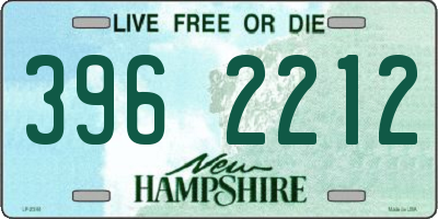 NH license plate 3962212