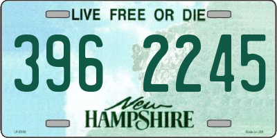 NH license plate 3962245