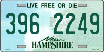 NH license plate 3962249