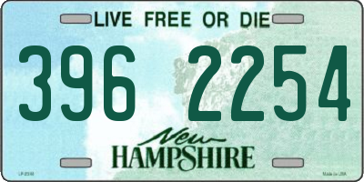 NH license plate 3962254