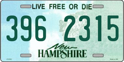 NH license plate 3962315