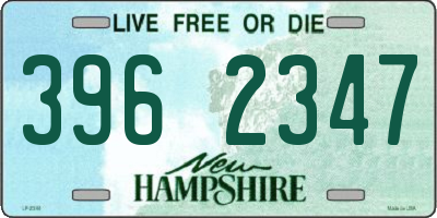 NH license plate 3962347