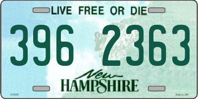 NH license plate 3962363