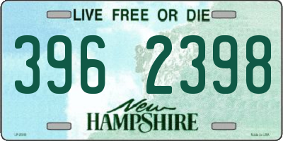 NH license plate 3962398