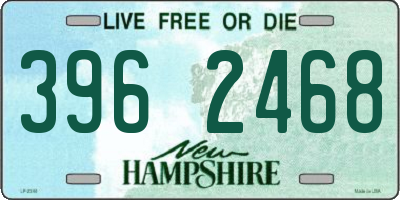 NH license plate 3962468