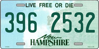 NH license plate 3962532