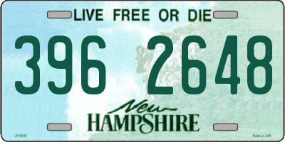 NH license plate 3962648