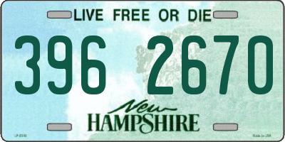 NH license plate 3962670