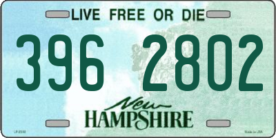 NH license plate 3962802