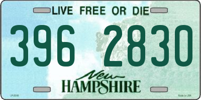 NH license plate 3962830