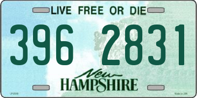 NH license plate 3962831