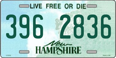 NH license plate 3962836