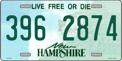NH license plate 3962874