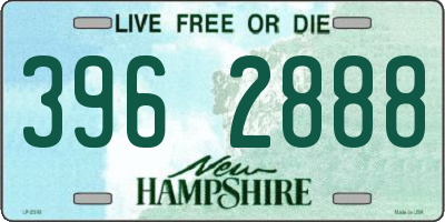 NH license plate 3962888