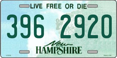 NH license plate 3962920