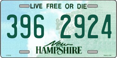 NH license plate 3962924