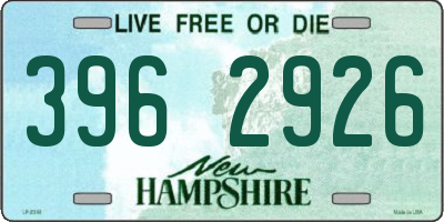 NH license plate 3962926